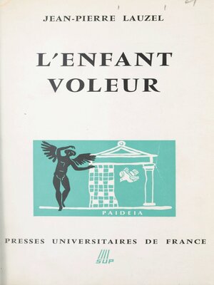 cover image of L'enfant voleur